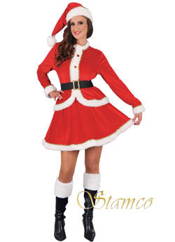 Costume Miss Santa Deluxe